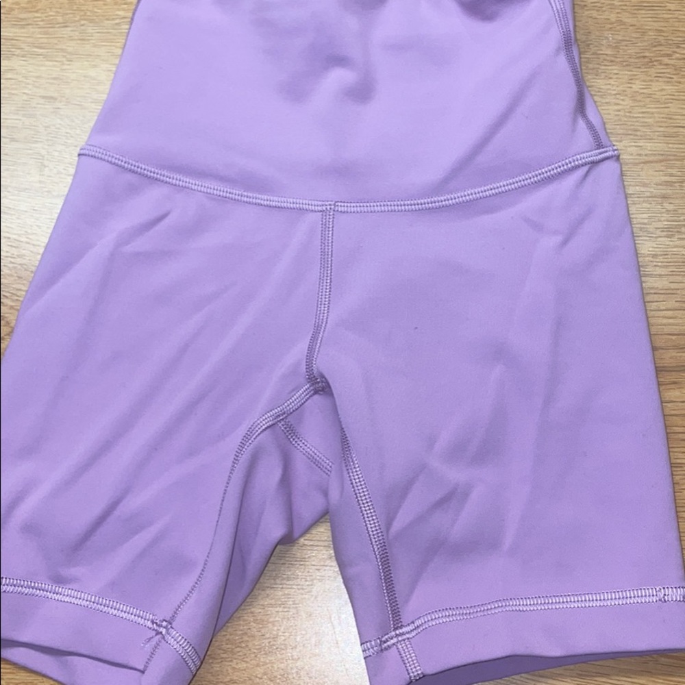 lululemon biker shorts wonder train